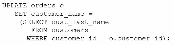 Exam 1z0-071 Question 8