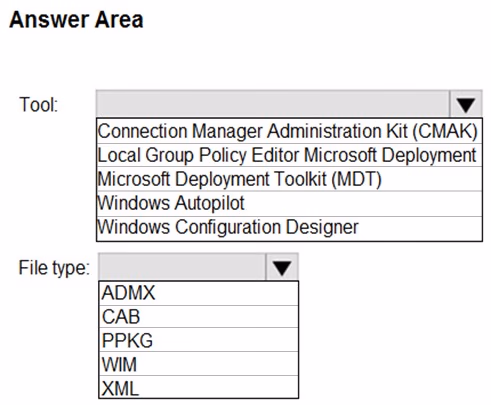 Exam MD-100 Question 214