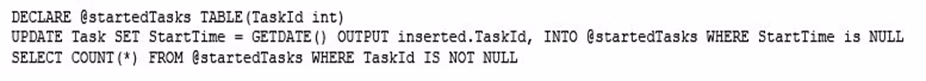 Exam 70-761 Question 10
