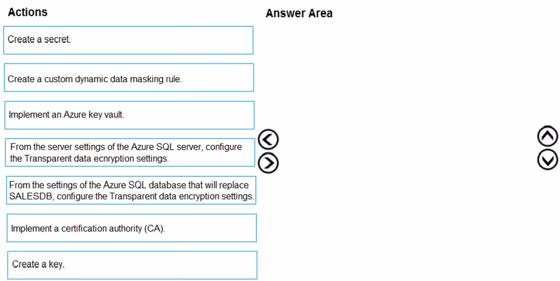Exam DP-200 Question 205
