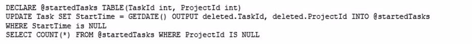 Exam 70-761 Question 10