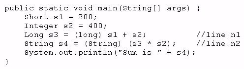 Exam 1z0-808 Question 4