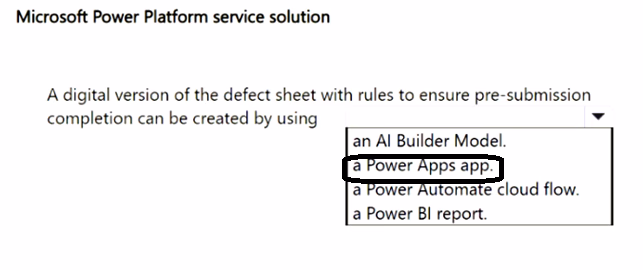 Exam PL-900 Question 284