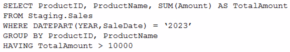 Exam DP-600 Question 10
