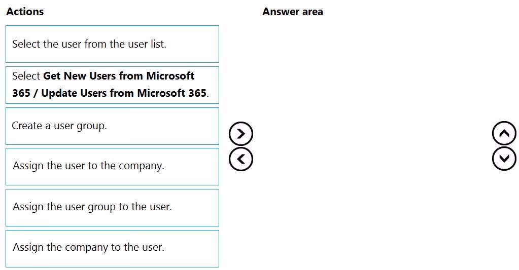 Exam MB-800 Question 1