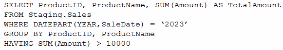 Exam DP-600 Question 10