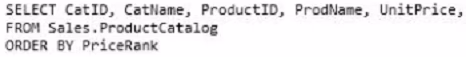 Exam 70-461 Question 9