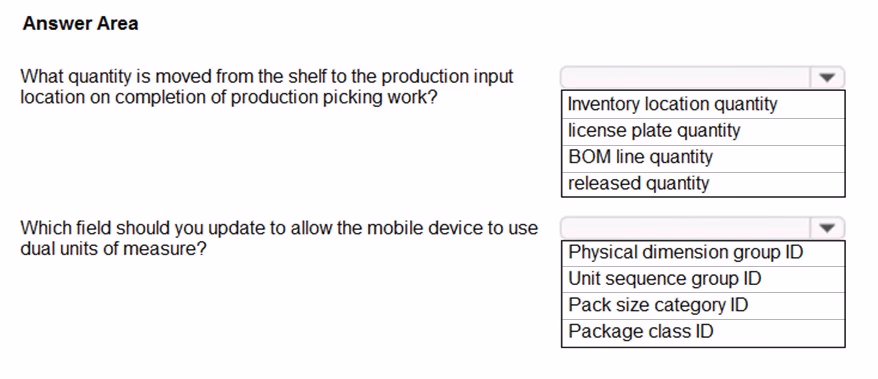 Exam MB-320 Question 43