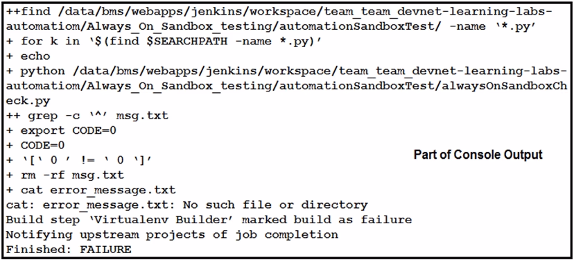 Exam DEVOPS Question 6