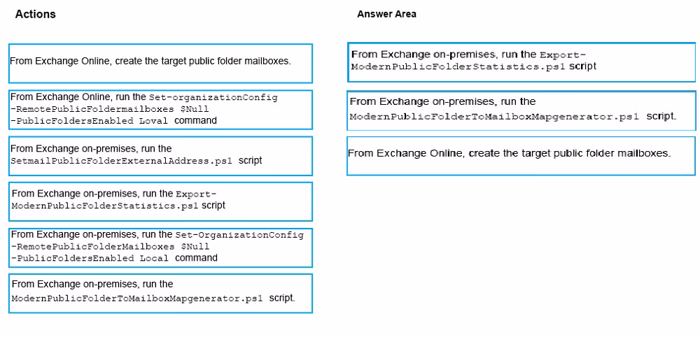 Exam MS-201 Question 8