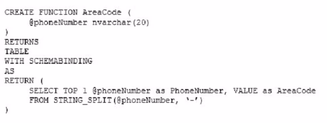 Exam 70-761 Question 7