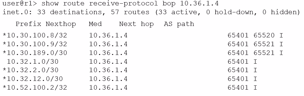 Exam JNCIS-ENT Question 7