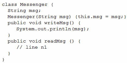 Exam 1z0-811 Question 5