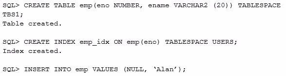 Exam 1z0-052 Question 8
