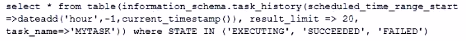 Exam SnowPro Advanced Data Engineer Question 9