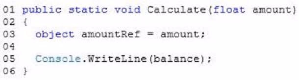 Exam 70-483 Question 17