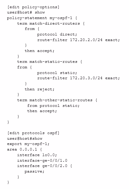 Exam JNCIS-SP Question 1