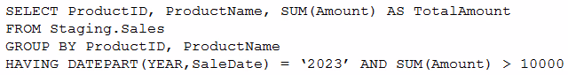Exam DP-600 Question 10