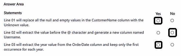 Exam DP-700 Question 85