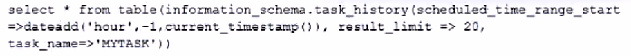 Exam SnowPro Advanced Data Engineer Question 9
