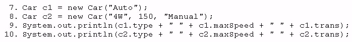 Exam 1z0-808 Question 7